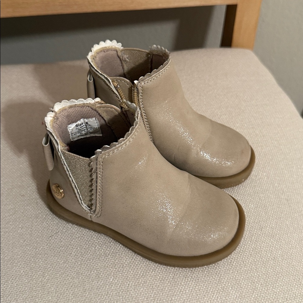 Nicole Miller Tan Kids Boots
